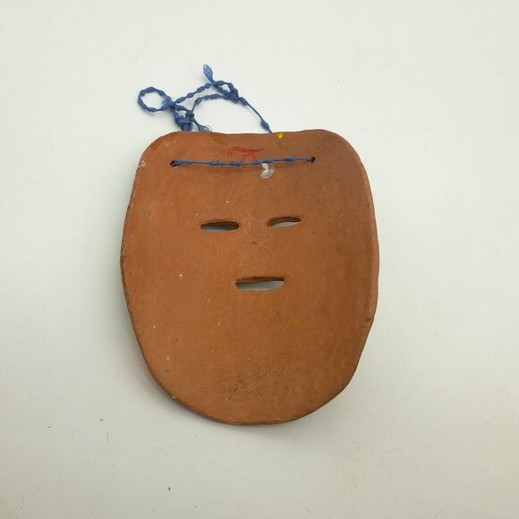 Tribal Wall Mask From Acapulco-Ceramic - Picture 7 of 11